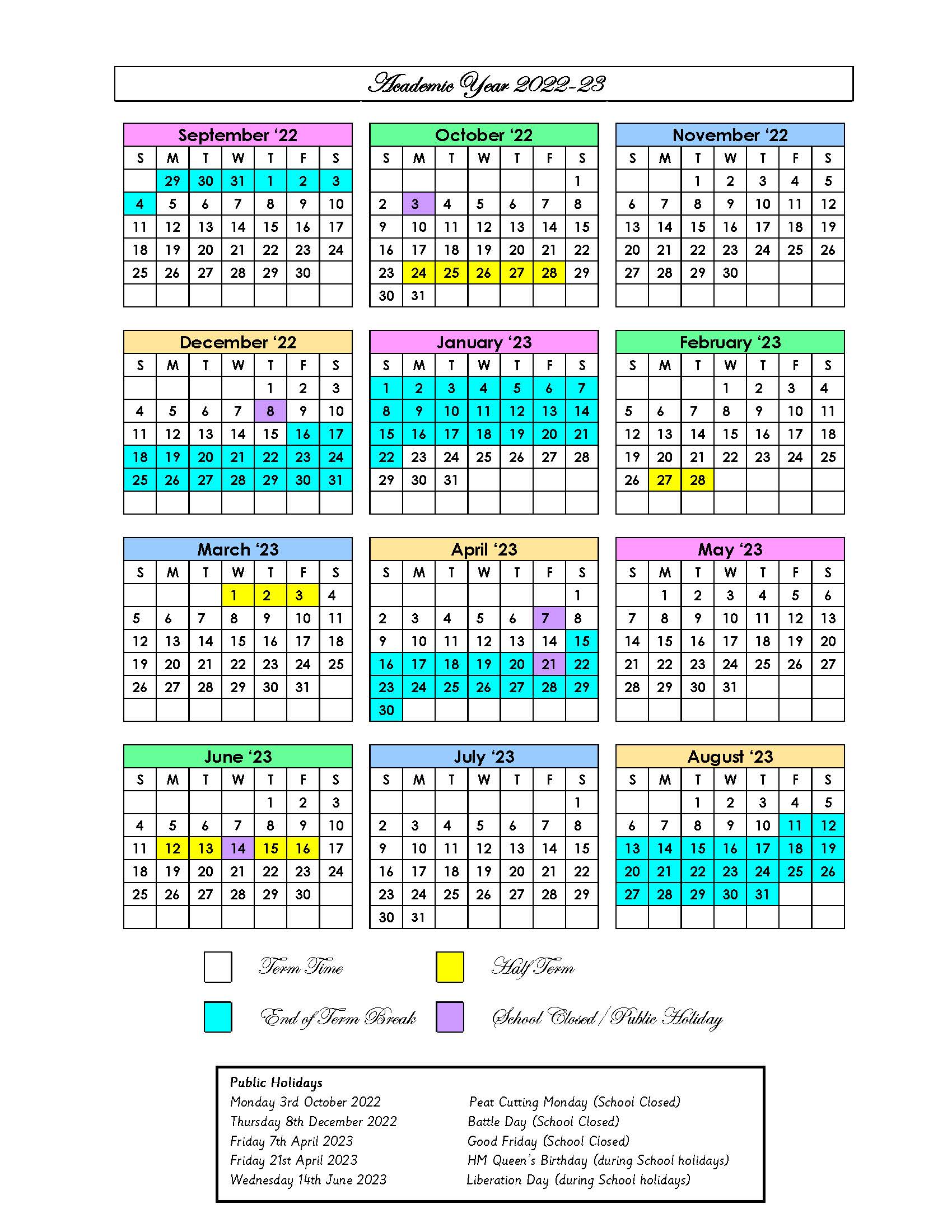 2022 2023 New Term Dates Page 1